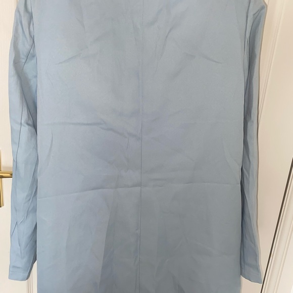 Light blue blazer with shoulder pads - Picture 4 of 4